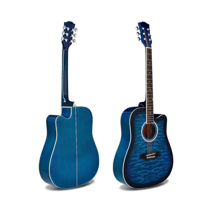 Flame Decal Acoustic Guitar For Beginner